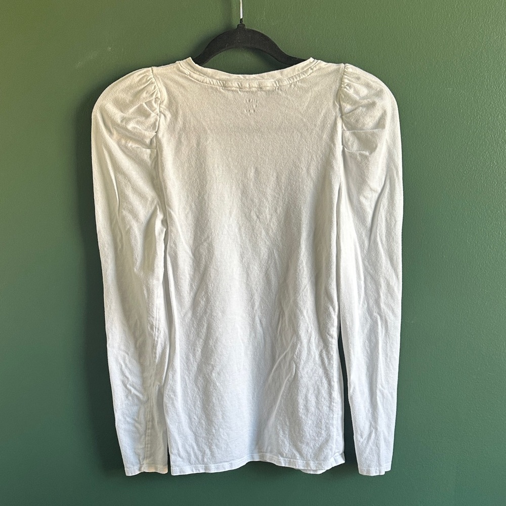 Crown & Ivy Classic White Long Sleeve Top Size M - Picture 3 of 3